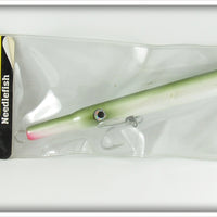 Vintage Tsunami Green & White Needlefish Lure In Package