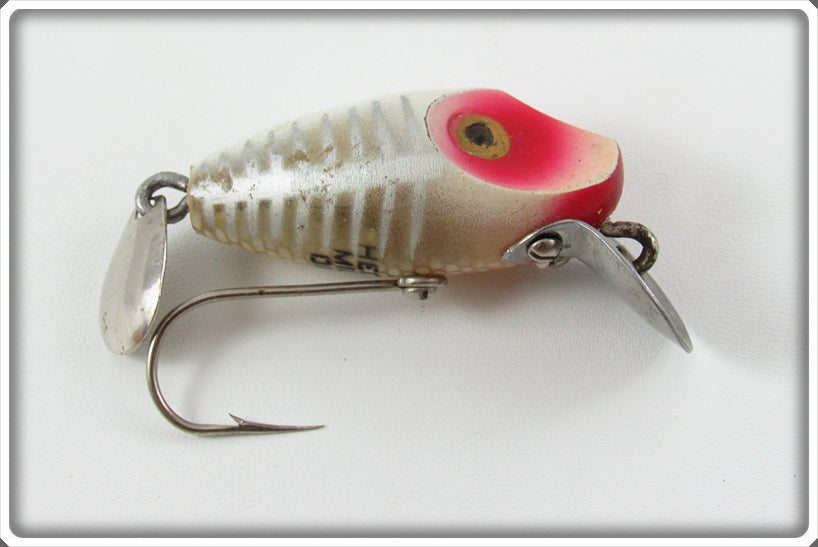 Vintage Heddon White Shore Midgit Digit Lure 
