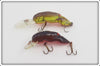 Rebel Yellow & Brown Crawfish and Brown & Red Shallow Floater Pair