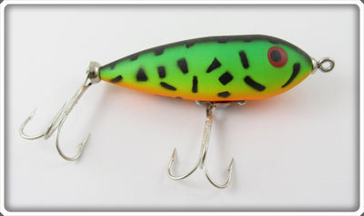 Vintage Heddon Fluorescent Green Crawdad Baby Zara Lure 365 GRA