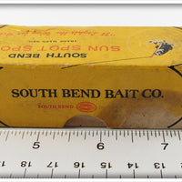 South Bend Gold And Red Sun Spot Spoon Empty Box