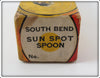 South Bend Gold And Red Sun Spot Spoon Empty Box
