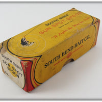 South Bend Gold And Red Sun Spot Spoon Empty Box