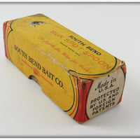 South Bend Gold And Red Sun Spot Spoon Empty Box