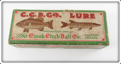 Vintage Creek Chub Golden Shiner Injured Minnow Empty Box