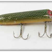 Vintage Heddon Green Scale Vamp Lure