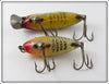 Heddon Perch & Yellow Shore River Runt Pair