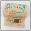 Vintage Spin-A-Lure Mfg Co Jake's Spin-A-Lure On Card 