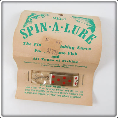 Vintage Spin-A-Lure Mfg Co Jake's Spin-A-Lure On Card 