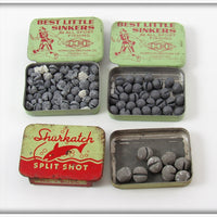 Horrocks Ibbotson & Shurkatch Split Shot Tin Lot Of Three