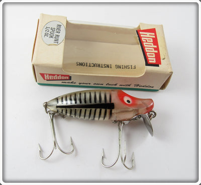 Vintage Heddon Silver Shore River Runt Lure In Correct Box