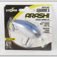 Storm Hot Blue Shad Arashi Rattling Square 5 Lure On Card