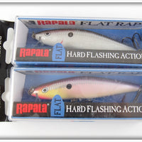 Rapala Purpledescent & Silver Flat Rap FLR-8 Pair In Boxes