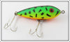 Vintage Heddon Fluorescent Green Crawdad Baby Zara Lure 365 GRA