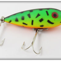 Vintage Heddon Fluorescent Green Crawdad Baby Zara Lure 365 GRA