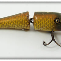 Vintage Creek Chub Golden Shiner Jointed Baby Pikie Lure