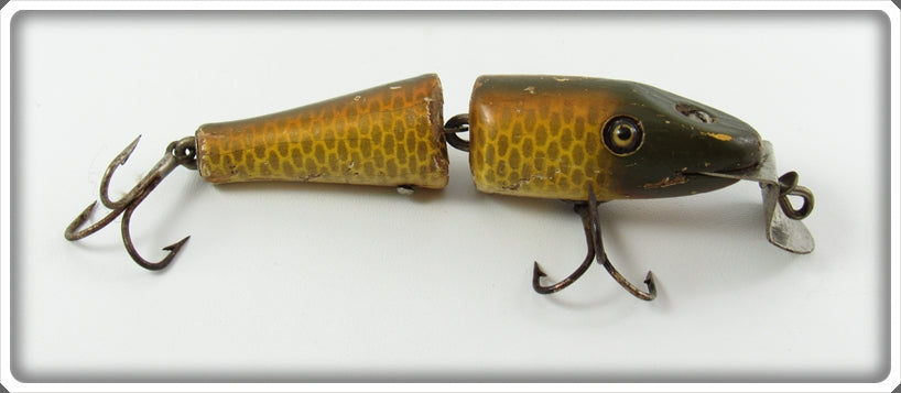 Vintage Creek Chub Golden Shiner Jointed Baby Pikie Lure