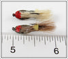 Millsite Lur All Black/White & Black/Silver Trout Beetle Bug Pair