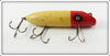 Vintage Paw Paw Red Head White Wobbler Lure