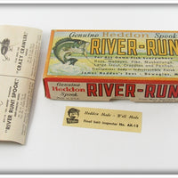 Vintage Heddon Shiner Scale Jointed River Runt Empty Lure Box