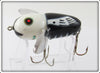 Heddon Black White Head Crazy Crawler