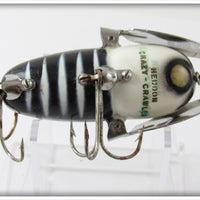 Heddon Black White Head Crazy Crawler