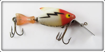 Vintage Heddon Red Head White Firetail Sonic Lure