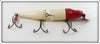Vintage Creek Chub Red & White Jointed Husky Pikie Lure