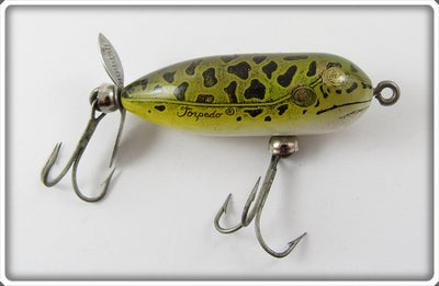 Vintage Heddon Natural Frog Tiny Torpedo Lure
