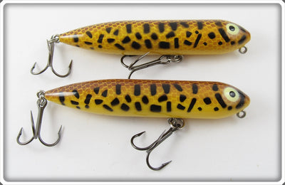 Vintage Heddon Brown Crawdad Zara Puppy Lure Pair