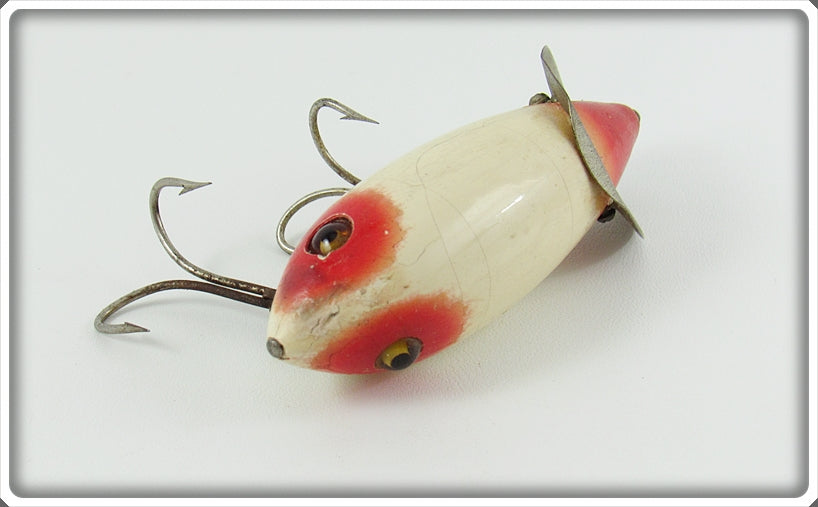 crab wobbler fishing lure Vintage Heddon Red & White Baby Crab Wiggler Lure For Sale