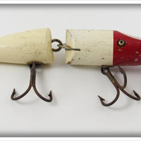 Vintage Creek Chub Red & White Jointed Snook Pikie Lure