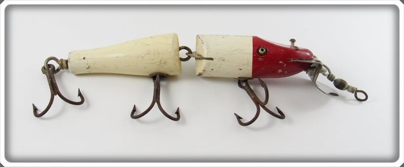Vintage Creek Chub Red & White Jointed Snook Pikie Lure