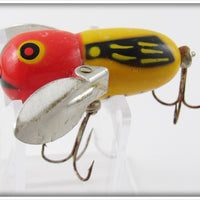 Heddon Yellow Red Head Tiny Crazy Crawler