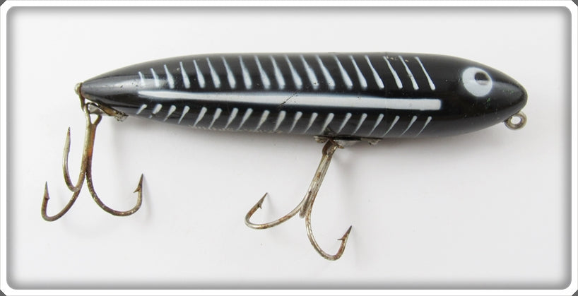 Vintage Heddon Black Shore Zara Spook Lure 9255 XBW