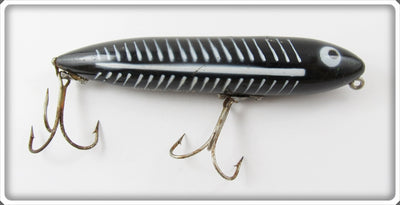 Vintage Heddon Black Shore Zara Spook Lure 9255 XBW