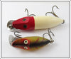 Heddon Red Head White & Perch River Runt Pair