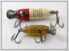 Heddon Red Head White & Perch River Runt Pair