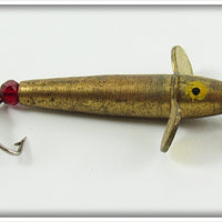 Vintage Unknown Brass Devon Phantom Minnow Type Lure
