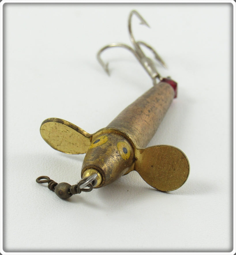 Vintage Unknown Brass Devon Phantom Minnow Type Lure For Sale Vintage Unknown Brass Devon Phantom Minnow Type Lure For Sale