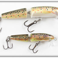 Rapala Natural Brown Trout Jointed Minnow Lure Pair