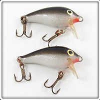 Rapala Silver/Black Mini Fat Rap FR-3 Pair