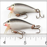 Rapala Silver/Black Mini Fat Rap FR-3 Pair