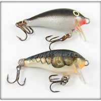 Rapala Crawdad & Silver/Black Mini Fat Rap FR-3 Lure Pair 