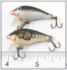 Rapala Crawdad & Silver/Black Mini Fat Rap FR-3 Pair