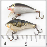 Rapala Crawdad & Silver/Black Mini Fat Rap FR-3 Pair