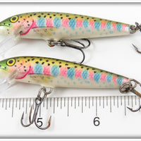 Rapala Natural Rainbow Trout Floating Minnow Pair