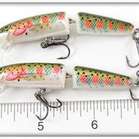 Rapala Natural Rainbow Trout Jointed Minnow Pair