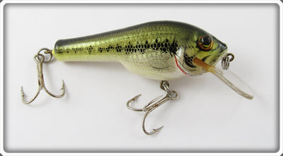 Vintage Bagley Little Bass On White Small Fry Bass Lure