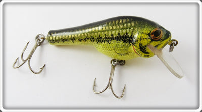 Vintage Bagley Little Bass On Chartreuse Small Fry Bass Lure